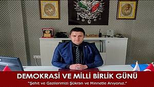 Başkan Altunova'dan 15 Temmuz Mesajı