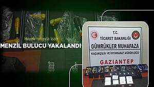 Gaziantep havalimanında lazer menzil bulucu yakalandı