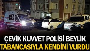 Gaziantep'te çevik kuvvet polisi beylik tabancasıyla kendini vurdu