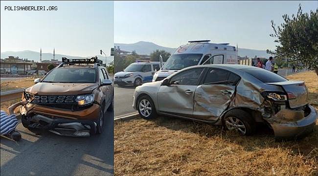 Gaziantep'te cip ile otomobil çarpışması sonucu 2 kişi yaralandı