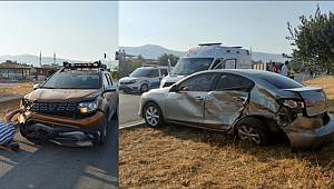 Gaziantep'te cip ile otomobil çarpışması sonucu 2 kişi yaralandı