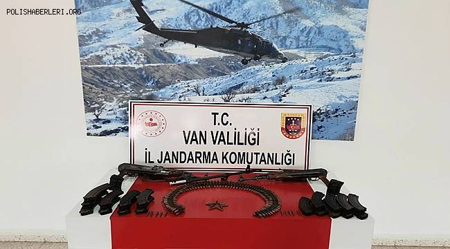 Van'da PKK/KCK'ye ait silah ve patlayıcılar ele geçirildi 