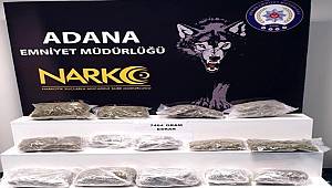 Adana'da 7 kilo 464 gram esrar ele geçirildi 
