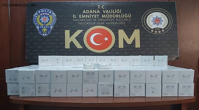 Adana'da gümrük kaçağı 103 cep telefonu ele geçirildi 