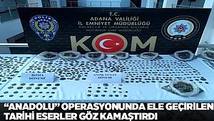 Adana Merkezli 30 İldeki Operasyonda Ele Geçirilen Tarihi Eserler Sergilendi