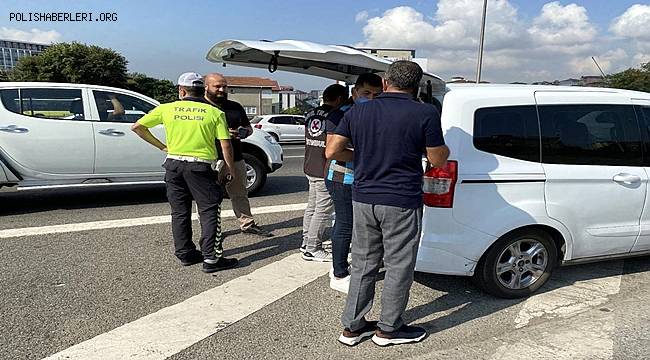 Beykoz'da çakar denetimi gerçekleştirildi
