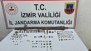 İzmir'de tarihi eser niteliği taşıdığı değerlendirilen 164 obje ele geçirildi