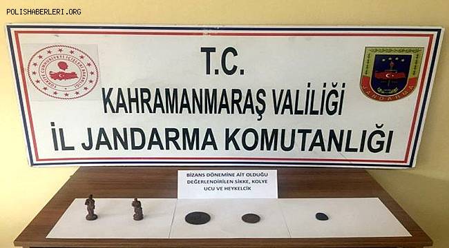 Kahramanmaraş'ta tarihi eser niteliği taşıdığı değerlendirilen objeler ele geçirildi 