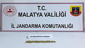 Malatya'da uyuşturucu operasyonunda 1 şüpheli gözaltına alındı