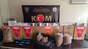 Mersin'de 169 bin 400 makaron ele geçirildi 