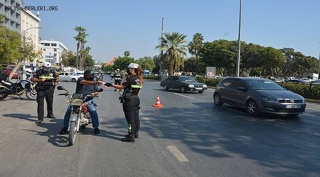 Mersin'de motosiklet denetimi gerçekleştirildi