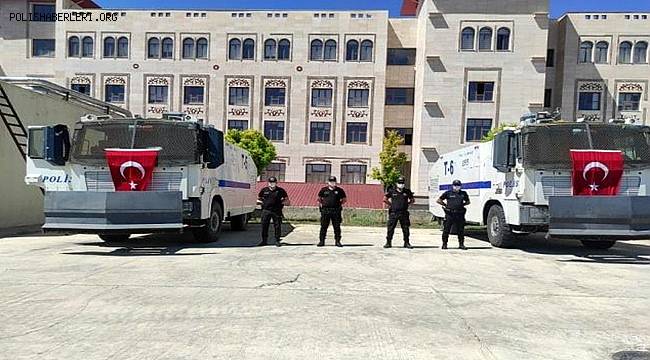 Siirt Emniyetinden yangın bölgesine TOMA'lı destek