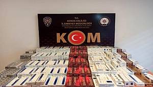 Şüphe araçta gizlenmiş 4 bin 960 paket kaçak sigara ele geçirildi 