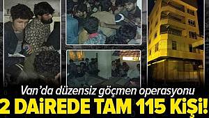 Van'da 2 Dairede Tam 115 Düzensiz Göçmen Yakalandı
