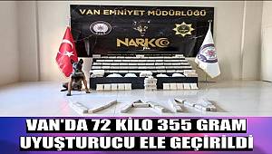 Van'da Narkotik Köpeği Irmak ile 72 kilo 355 gram Uyuşturucu ele geçirildi