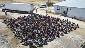 Van'da TIR'ın dorsesinde 300 kaçak göçmen yakalandı