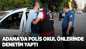 Adana'da polis okul çevresinde denetim yaptı