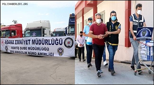 Adana'da TIR şebekesine operasyon, Kazalı tırlarla 141 milyon liralık vurgun yapmışlar