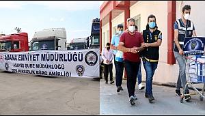 Adana'da TIR şebekesine operasyon, Kazalı tırlarla 141 milyon liralık vurgun yapmışlar
