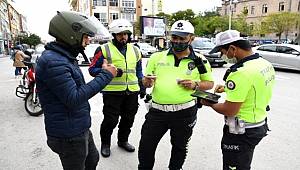 Aksaray'da halk otobüsleri ve motosikletler denetleniyor