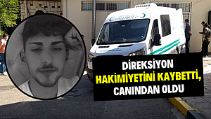 Alt geçit duvarına çarpan genç motosiklet sürücüsü hayatını kaybetti