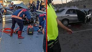 Ankara'da bariyerlere çarpıp karşı şeride geçen otomobil, servis midibüsü ile çarpıştı 5 kişi yaşamını yitirdi