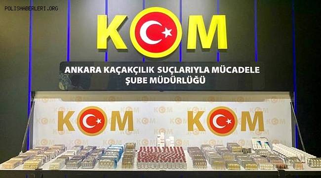 Başkentte yabancı uyruklu bir şahsın üzerinden 31 bin 770 adet tıbbi ilaç bulundu