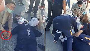 Eşine minibüs çarpan Nuri Dede, hayat arkadaşının elini tutup dakikalarca adını sayıkladı