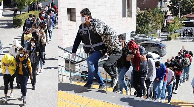 Eskişehir merkezli 6 ilde Fuhuş Operasyonunda 30 kişi yakalandı