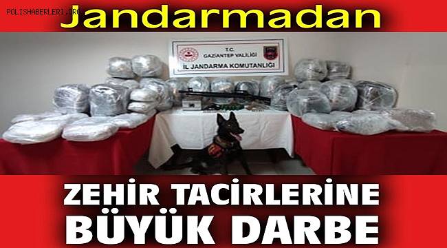 Gaziantep İl Jandarmadan uyuşturucu tacirlerine büyük darbe