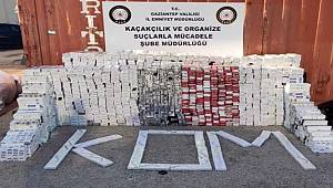 Gaziantep'te 33 bin paket kaçak sigara ele geçirildi