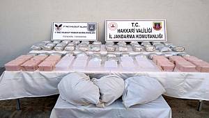 Hakkari'de 98 kilo 600 gram uyuşturucu ele geçirildi