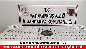 Kahramanmaraş'ta 1006 sikke ile 137 tarihi obje ele geçirildi