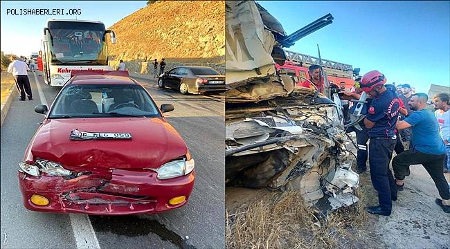 Kahramanmaraş'ta 6 aracın karıştığı trafik kazasında 5 kişi yaralandı