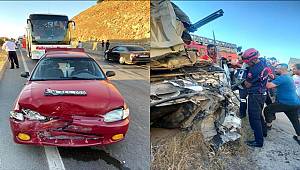 Kahramanmaraş'ta 6 aracın karıştığı trafik kazasında 5 kişi yaralandı