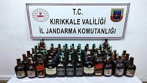Kırıkkale'de 69 litre kaçak içki ele geçirildi