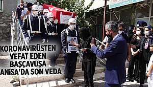 Kovid-19 nedeniyle Vefat eden Jandarma Başçavuşun cenazesi Manisa'da toprağa verildi