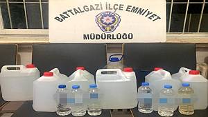 Malatya'da 39 litre kaçak alkol (boğma rakı) ele geçirildi