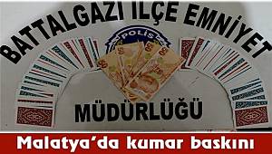 Malatya'da kumar baskında 4 şüpheli gözaltına alındı