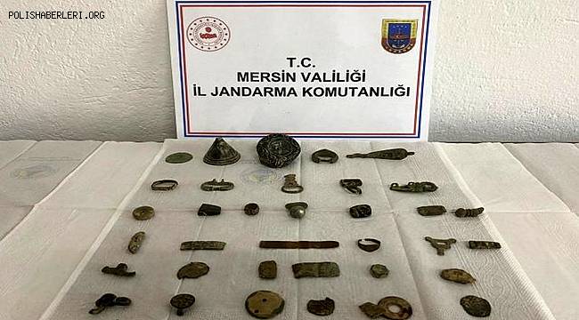 Mersin'de 37 parça tarihi eser ele geçirildi 