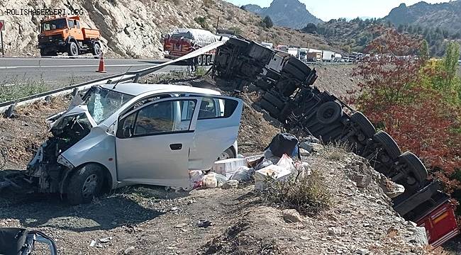 Niğde'de tırla çarpışan otomobilin sürücüsü öldü