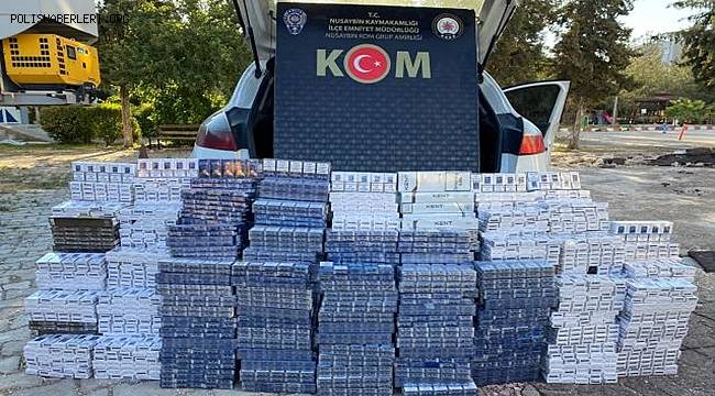 Nusaybin'de kaçak sigara ve telefon ele geçirildi