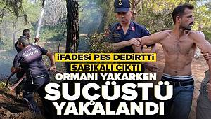 Ormanı yakarken suçüstü yakalanan şüpheli, yaralama ve uyuşturucudan sabıkalı çıktı