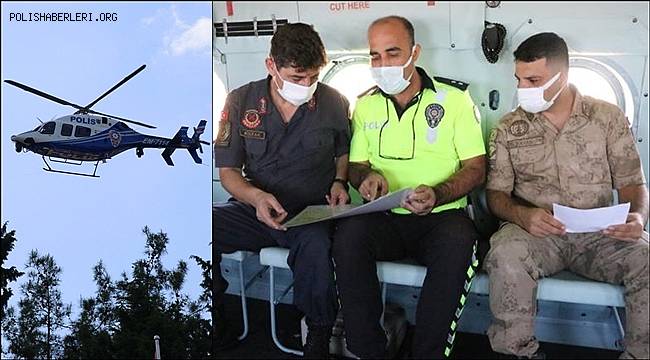Şanlıurfa'da helikopter destekli trafik denetimi yapıldı