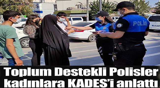 Toplum Destekli Polisler Cizreli kadınları bilgilendirip KADES'i tanıttı