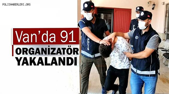 Van'da 36 düzensiz göçmen ve 2 organizatör yakalandı
