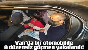 Van'da polisten kaçan otomobilde 8 düzensiz göçmen yakalandı