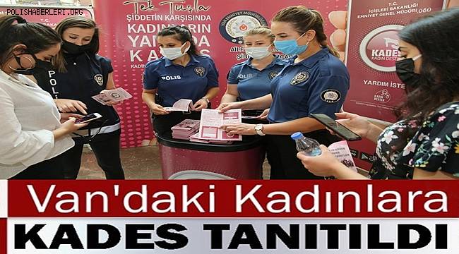 Van polisi kadınları KADES hakkında bilgilendirdi