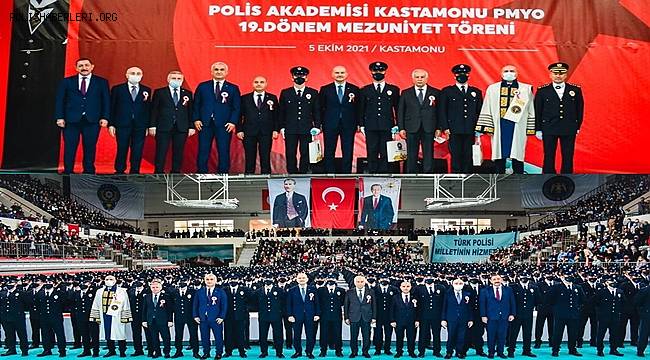 Bakan Soylu’nun Katılımıyla Kastamonu Polis Meslek Yüksekokulu 19. Dönem Mezuniyet Töreni Gerçekleştirildi