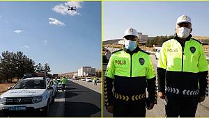 Gaziantep'te drone ile trafik denetiminde 20 sürücüye ceza kesildi